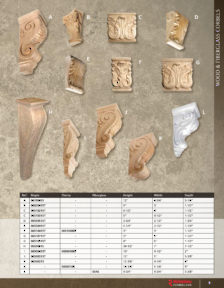 Richelieu Catalog Library - Corbels & Ornaments Collection
 - page 9