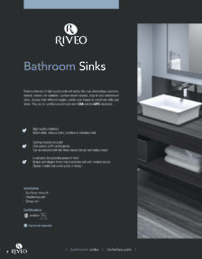 Richelieu Catalog Library - RIVEO - Bathroom Washbasin and faucets
 - page 2