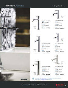 Richelieu Catalog Library - RIVEO - Bathroom Washbasin and faucets
 - page 9