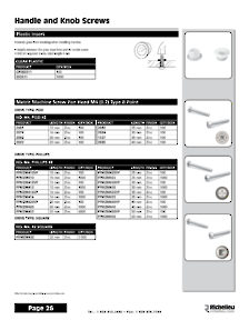 Richelieu Catalog Library - Screws and Fasteners
 - page 26