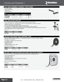 Richelieu Catalog Library - Screws and fasteners 
 - page 2