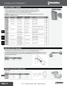 Richelieu Catalog Library - Screws and fasteners 
 - page 4