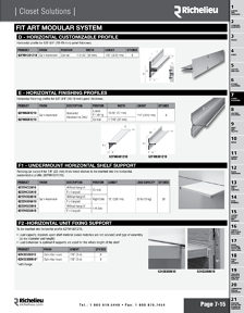 Richelieu Catalog Library - Closet Solutions - page 15