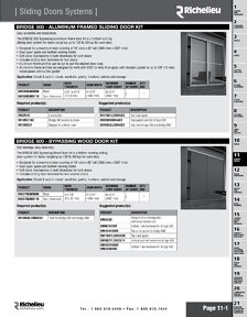 Richelieu Catalog Library - Sliding Door Systems - page 1