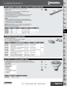 Richelieu Catalog Library - Lighting Solutions - page 17