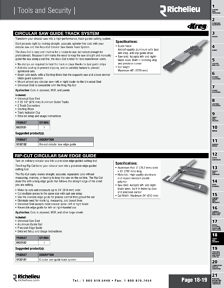 Richelieu Catalog Library - Tools and Security - page 19