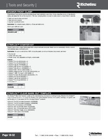 Richelieu Catalog Library - Tools and Security - page 32