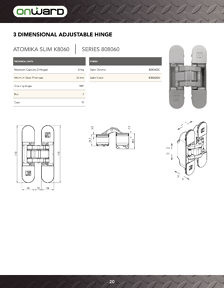 Richelieu Catalog Library - Concealed Hinges
 - page 20