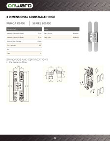 Richelieu Catalog Library - Concealed Hinges
 - page 22