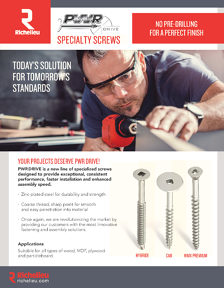 Richelieu Catalog Library - Specialty screws
 - page 1