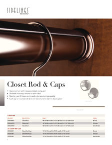 Richelieu Catalog Library - Sidelines closet accessories brochure
 - page 6