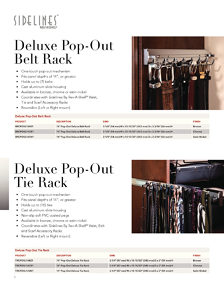 Richelieu Catalog Library - Sidelines closet accessories brochure
 - page 8