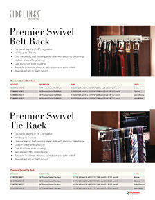 Richelieu Catalog Library - Sidelines closet accessories brochure
 - page 9