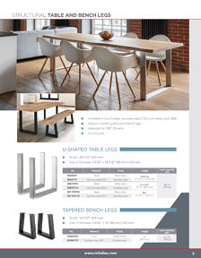 Richelieu Catalog Library - Structural Table Legs 
 - page 5