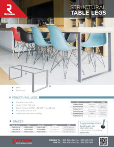 Richelieu Catalog Library - Structural Table Legs 
 - page 6