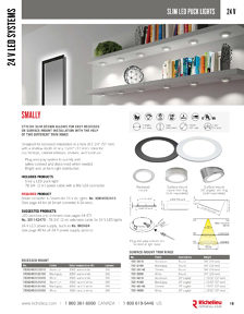 Richelieu Catalog Library - Lighting solutions
 - page 19