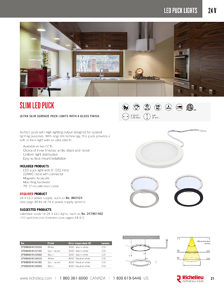 Richelieu Catalog Library - Lighting solutions
 - page 21