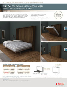 Richelieu Catalog Library - Foldaway and multifunctional bed mechanisms
 - page 7