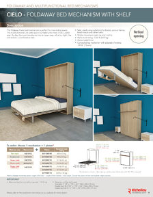 Richelieu Catalog Library - Foldaway and multifunctional bed mechanisms
 - page 9