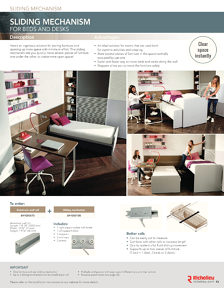 Richelieu Catalog Library - Foldaway and multifunctional bed mechanisms
 - page 13