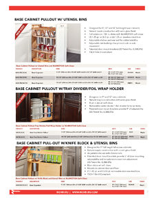 Richelieu Catalog Library - NEW CABINET ACCESSORY PRODUCTS
 - page 7