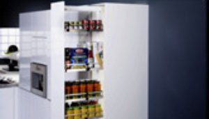 Dispensa Kits in Pull-Out Pantry System