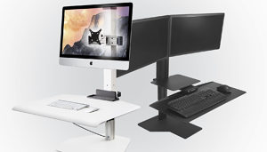 Solutions pour ordinateur de bureau en position assis/debout