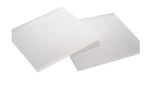 Feuille en plastique en plexiglas translucide blanc acrylique 1/8