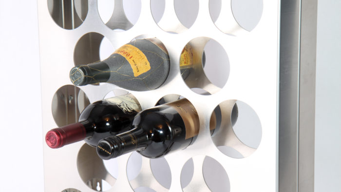 Wall-mounted wine racks