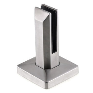 Square Glass Mounting Spigot - Can be adjusted vertically after installation