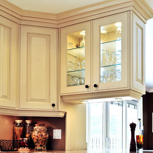 Residential interior cabinet lighting - accent